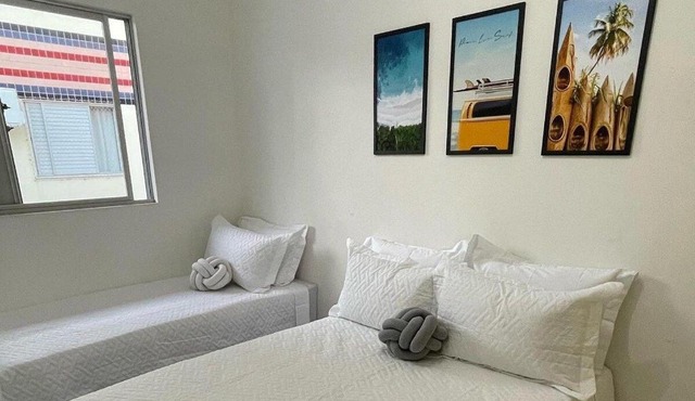 1 block from Barra da Lago Beach apartment