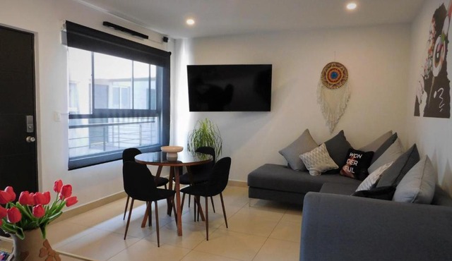 #1 Cozy depa Aeropuerto Estadio GNP -Foro Sol-