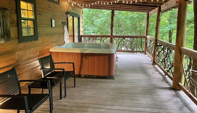 1 Peaceful Cabin with private Hot tub in Saluda NC