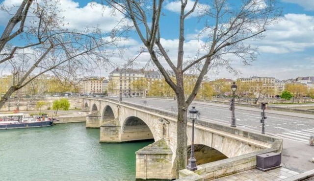 110m2 a classic luxury home with memorable views of the seine on Quai de Bourbon