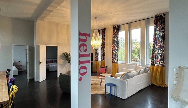 135sqm loft in an old factory on the outskirts of Hamburg