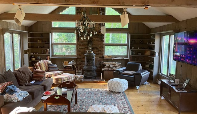 1860's converted barn on 13.7 acres with mountain views with swimming pond
