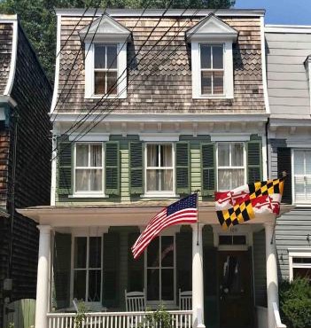 1879 Downtown Annapolis Home with Koi Ponds and Gardens
