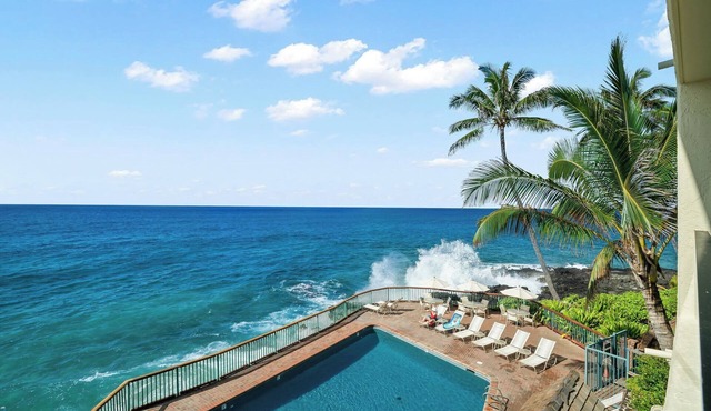 1BR Oceanfront w/kitchen and amazing views - Po'ipū Shores 203B