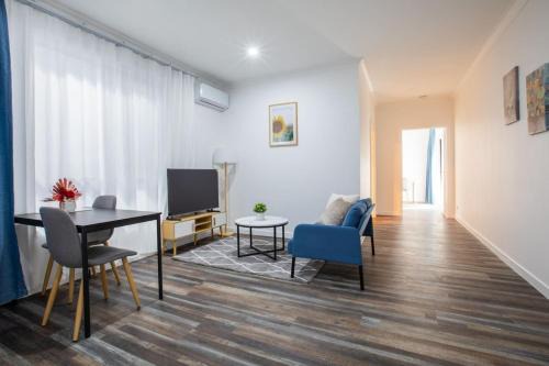 1BR Unit Private Bathroom Kitchen and living area