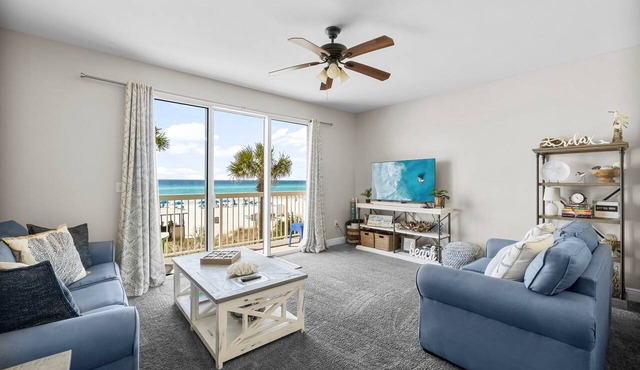 1st Floor ~ Directly GULF FRONT @ CELADON BEACH ~ Free Beach Chair Service! Specials!