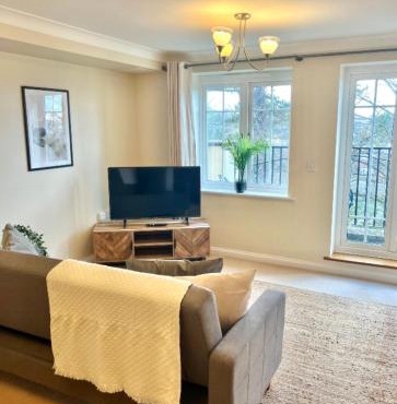 2 Bed Serviced Apartment with Balcony, Free Parking, Wifi & Netflix in Basingstoke
