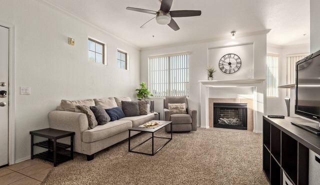 2-bedroom 2 bath condo in gated community with heated pool and fitness center