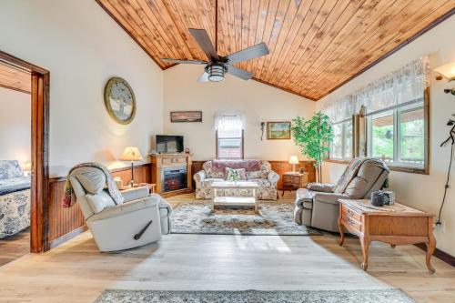 2 Mi to Lake Champlain: Cabin w/River Access!