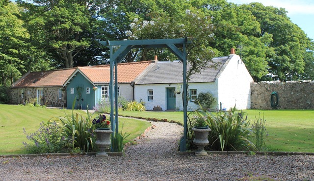 2 self-catering cottages booked as one with secure garden area.