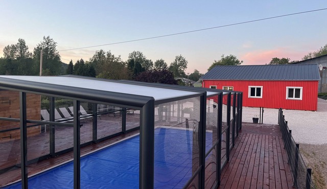 2 self-contained country homes with heated indoor swimming pool 8-12p