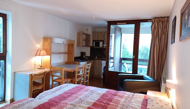 2* Studio for 4 people, balcony, WIFI, parking, pets allowed