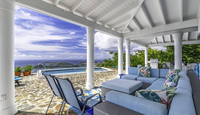 2BR private villa, centrally located with incredible views!