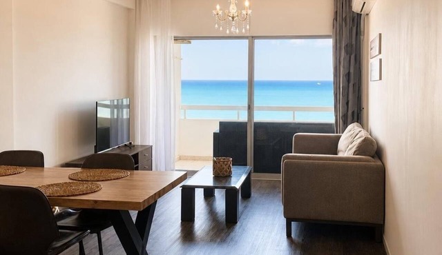 2BR Seafront Apt. in center with community pool