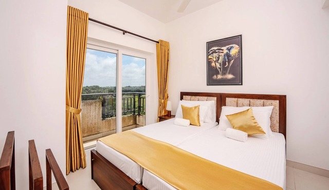 3-bedroom apartment in welcoming Galle with fitness room, AC