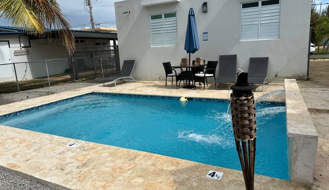 3-bedroom Beach Ranch house walking distance to Boqueron, AC, WiFi, private pool