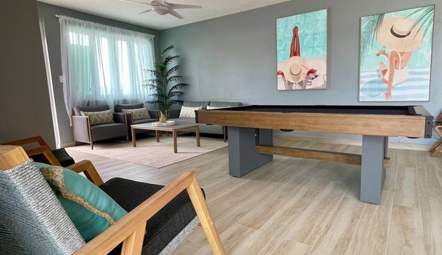 3-Bedroom Beachside Penthouse in delightful Luquillo with AC @ Playa Azul Beach