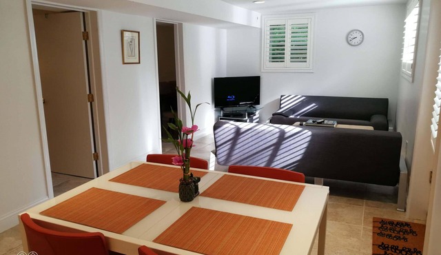 3-Br 2-Bath Apt & Sauna in Woods with Self check-in.
