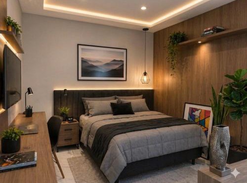 3 Quartos, com Piscina, Churrasqueira e garagem