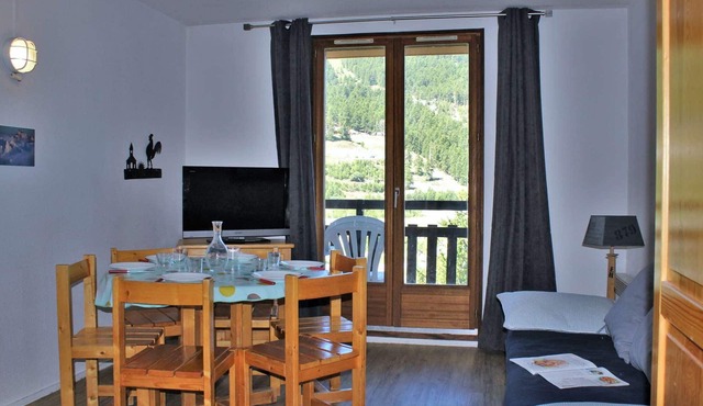 3-room apartment in Risoul 1850 with balcony, pets allowed