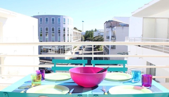3-room duplex with balcony in the heart of La Rochelle