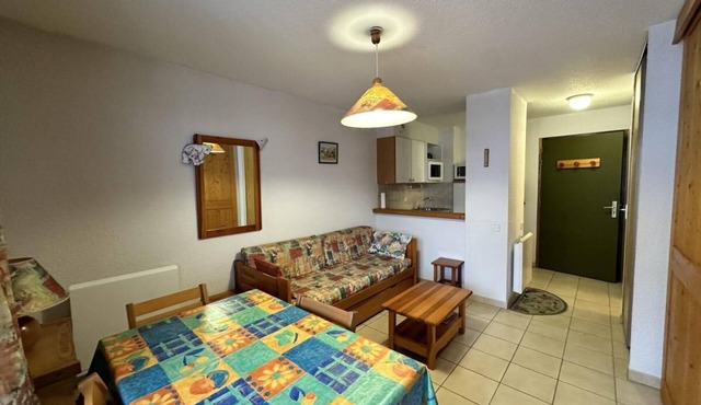 300m from resort center, Ground floor, balcony, tv, ski locker, 27m², Val Cenis