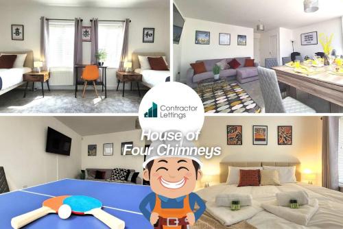 4 Bedrooms w Pool Table House of Four Chimneys