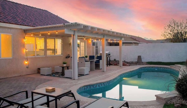 4BR Vegas Home+Pool with a Chic Modern Touch