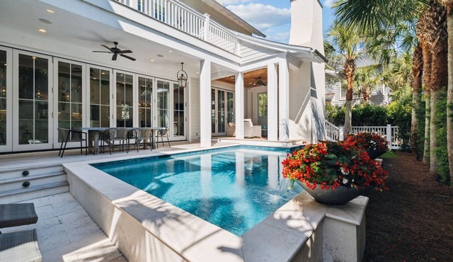 5 Bed + 7 Bth Luxury Watersound Home With Private Pool
