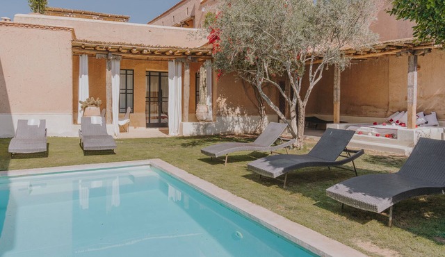 5-bedroom ethno-chic country house with pool near Marrakech