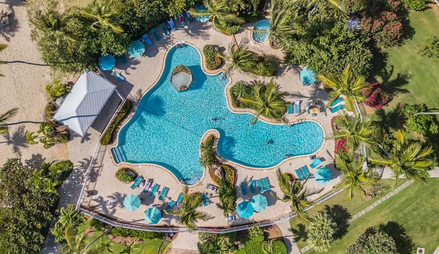 6 Min Walk to Beach + Dining | Pool & Hot Tub