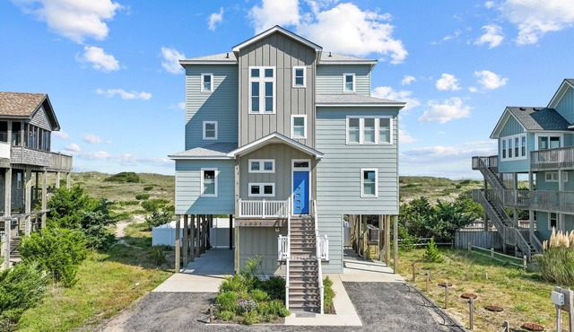 7205-The Cure, Oceanfront Salvo Oasis w/Pool, Spa & Elevator