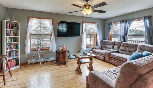 9-Acre Riverfront Home in Milbridge w/Deck & Yard
