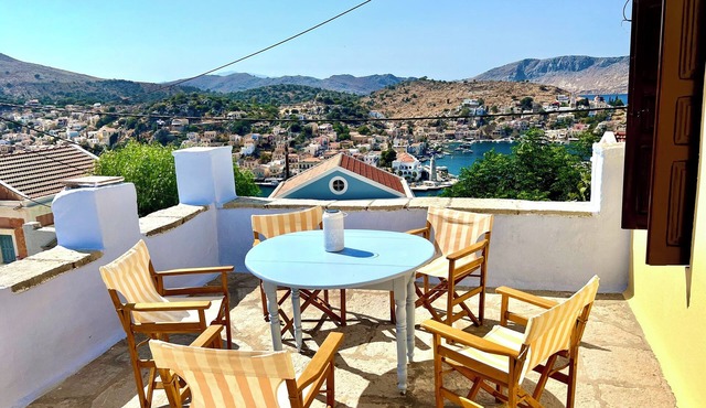 A 2 bedroom house fully equipped for long or short term rentals rooted in Symi.