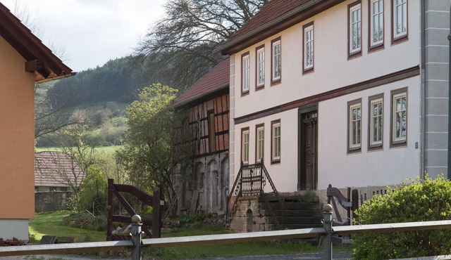 A beautiful authentic half-timbered farmhouse in rural surroundings with large garden
