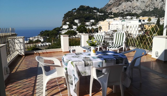 A centrally located house with a breathtaking view of the Island.