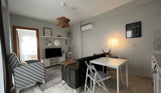 A-Chic 1-bedroom apartment with WiFi, AC in vibrant Istanbul