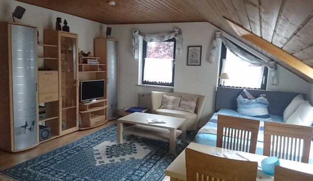 A complete holidayflat with two rooms in Munich.