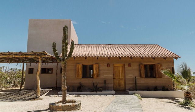 A desert oasis with mountain and ocean views just moments from the beach