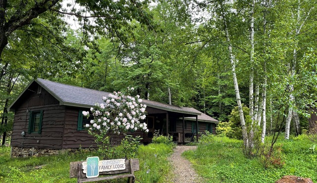 A Family Lodge in the woods with lake access