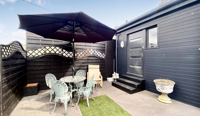 A first-floor studio apartment in the centre of Tidworth.
