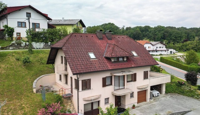 A high-quality, comfortable and spacious house in a charming small town.