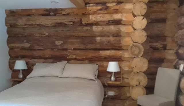 A log home with a meadow roof! On the edge of a beautiful lake !