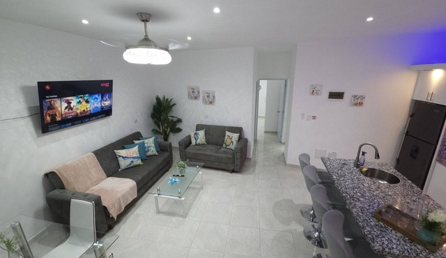 A modern stay at The Blue Reef Samaná #T Beaches in town and all around province