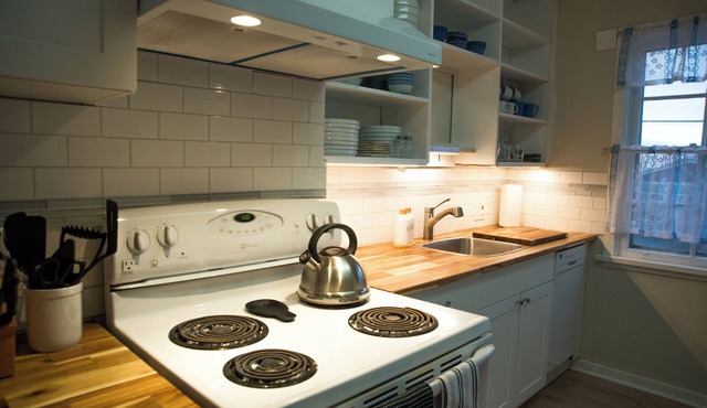 A peaceful rest and charming stay await at our renovated 2-bedroom cottage.