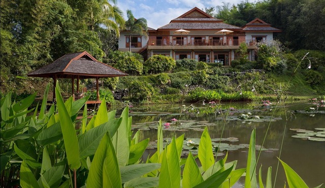 A private luxury retreat set in lush gardens and rice fields