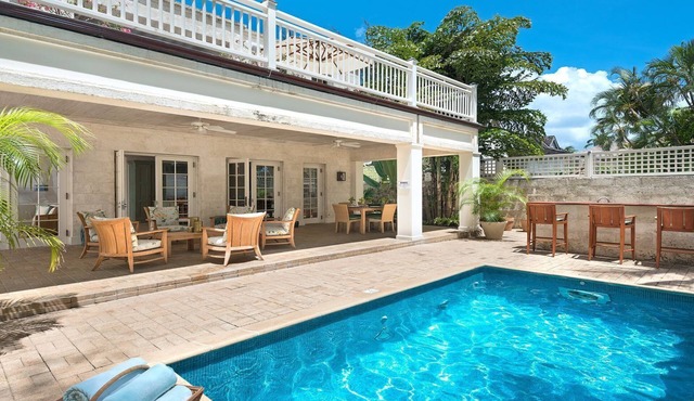 A Stunning Barbados Beachfront Villa On Gibbs Beach Including A Cook Service