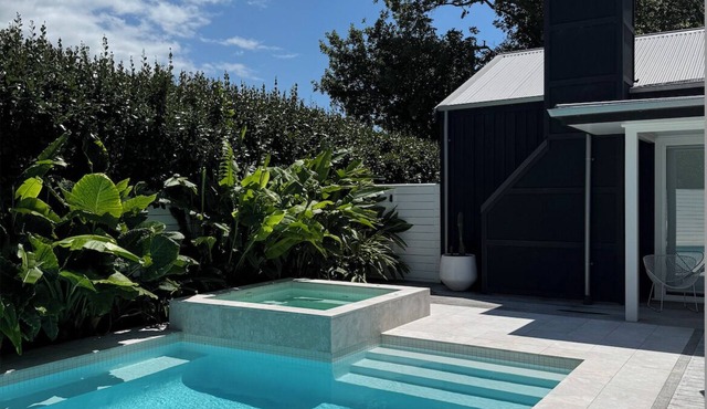 A tranquil Matakana sanctuary with pool, just 5 minutes from the beach & village