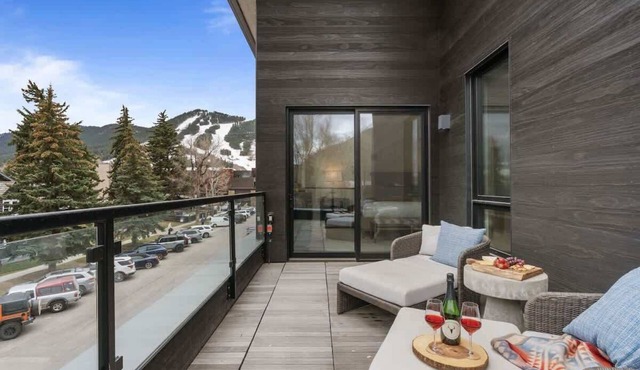 Abode at Sky View, rooftop hot tub, walk to town