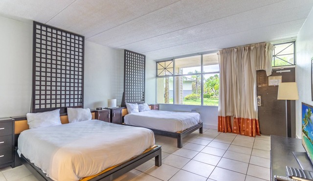 Accessible Ground Floor Little Harbor Room | 2 Queen Beds | Kitchenette | Resort Access | Sleeps 4